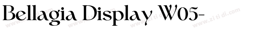 Bellagia Display W05字体转换 Bellagia Display W05字体转换
